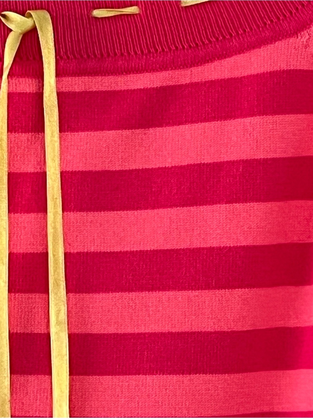 Sydney Easton Woman 1X Pink Striped Sweater Vibrant Colorful - Picture 3 of 6